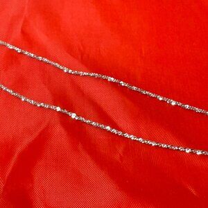 20 Inch 925 Sterling Silver Twisted Rock Chain Necklace – Rhodium Plated